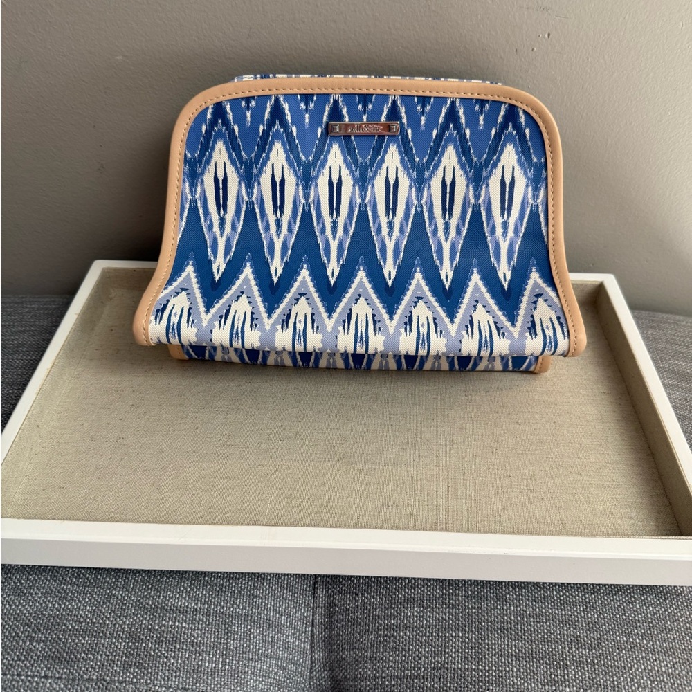 Stella & Dot Beauty Bag Indigo Ikat